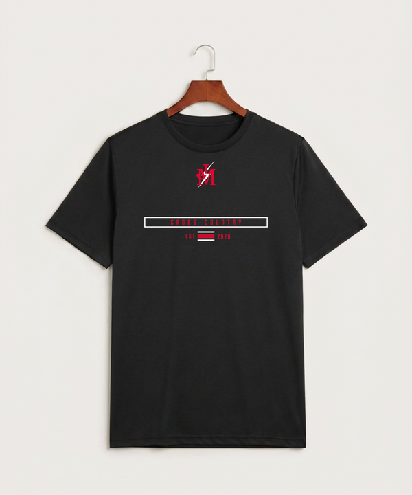 John Marshall High School Cross Country (Coed) - Black Sport-Tek PosiCharge Competitor Tee. ST350