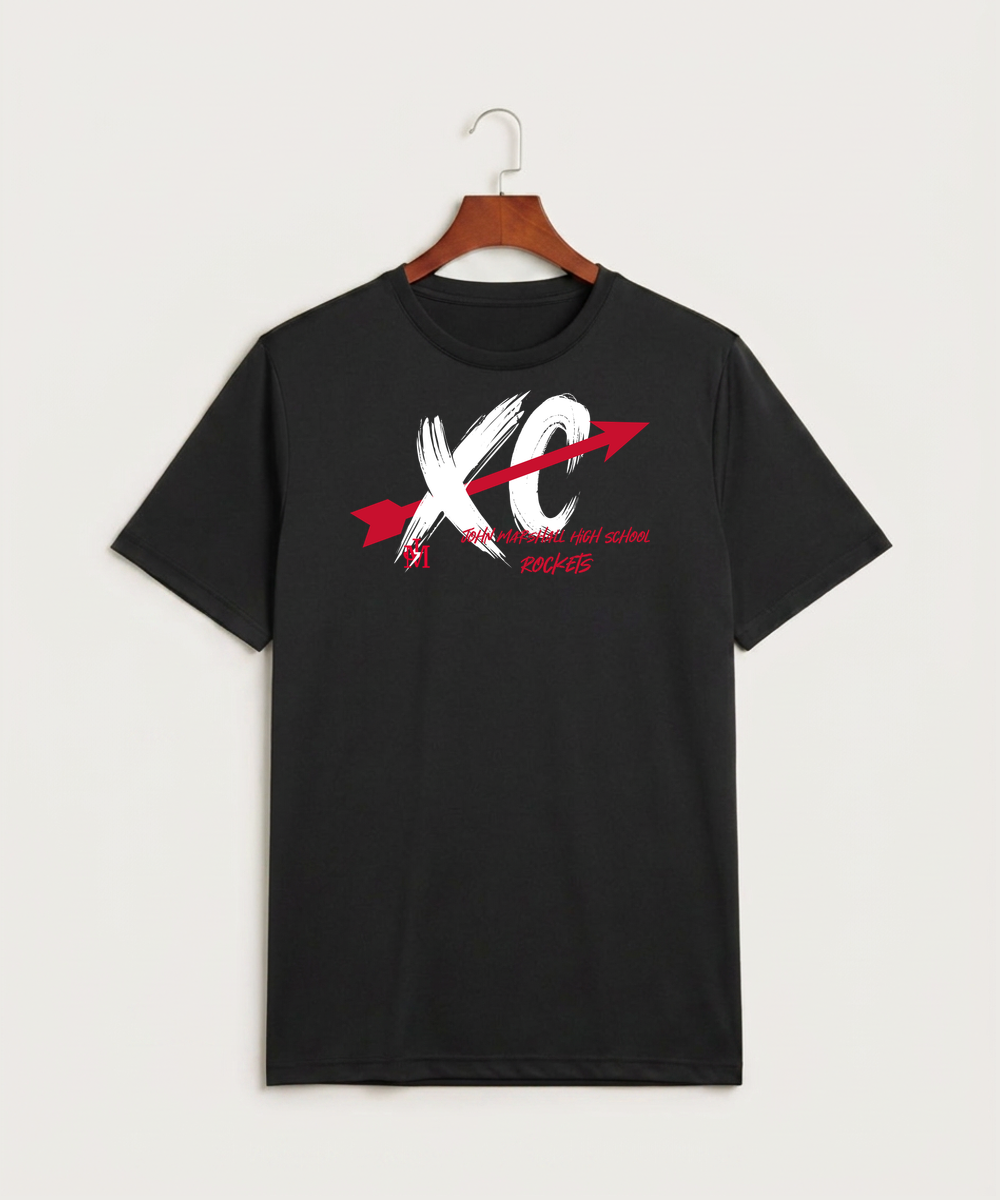 John Marshall High School Cross Country (Coed) - Black Sport-Tek PosiCharge Competitor Tee. ST350