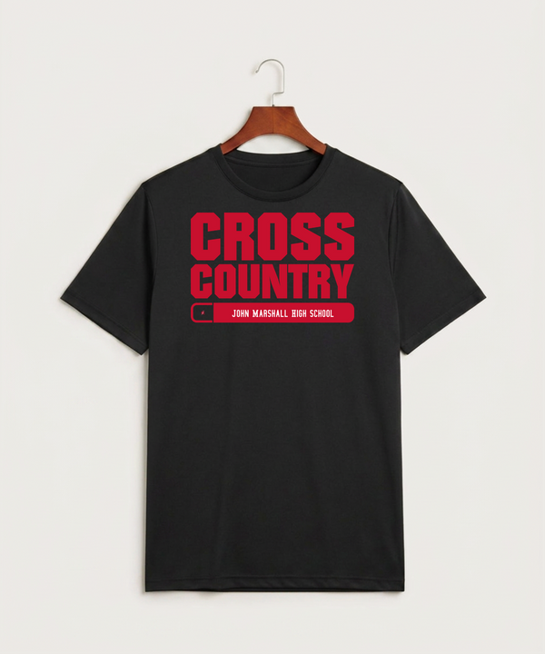 John Marshall High School Cross Country (Coed) - Black Sport-Tek PosiCharge Competitor Tee. ST350