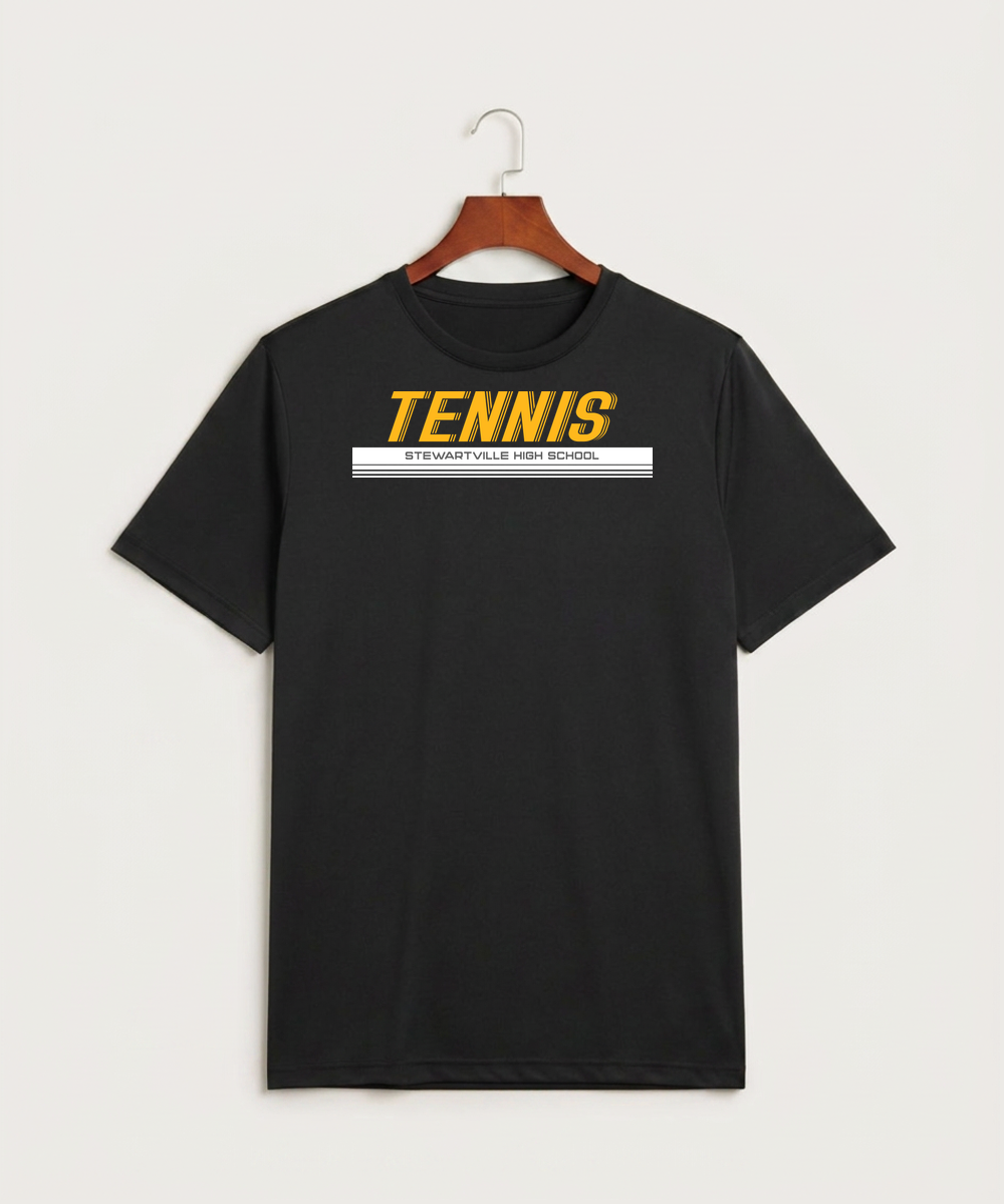 Stewartville High School Tennis (Coed) - Black Sport-Tek PosiCharge Competitor Tee. ST350