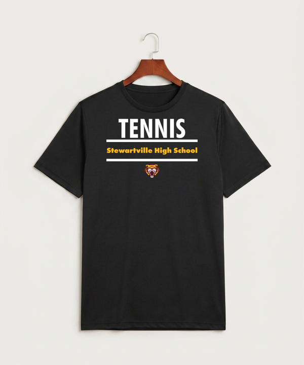 Stewartville High School Tennis (Coed) - Black Sport-Tek PosiCharge Competitor Tee. ST350