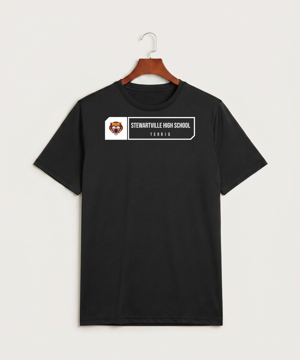 Stewartville High School Tennis (Coed) - Black Sport-Tek PosiCharge Competitor Tee. ST350