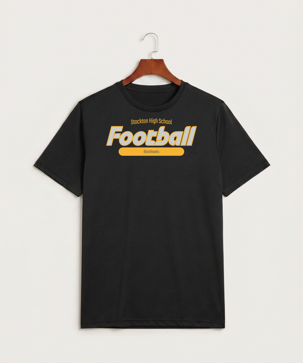 Stockton High School Football - Black Sport-Tek PosiCharge Competitor Tee. ST350