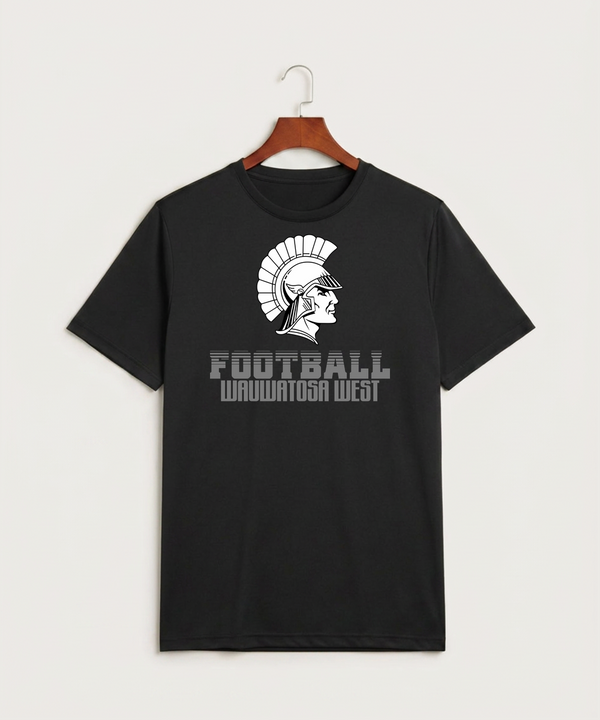 Wauwatosa West Football - Black Sport-Tek PosiCharge Competitor Tee. ST350