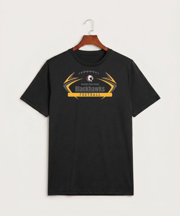 Stockton High School Football - Black Sport-Tek PosiCharge Competitor Tee. ST350