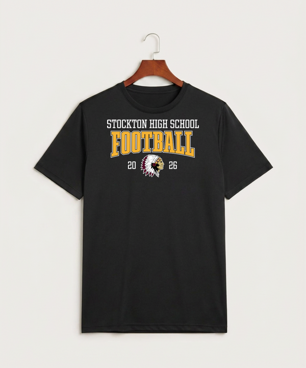 Stockton High School Football - Black Sport-Tek PosiCharge Competitor Tee. ST350