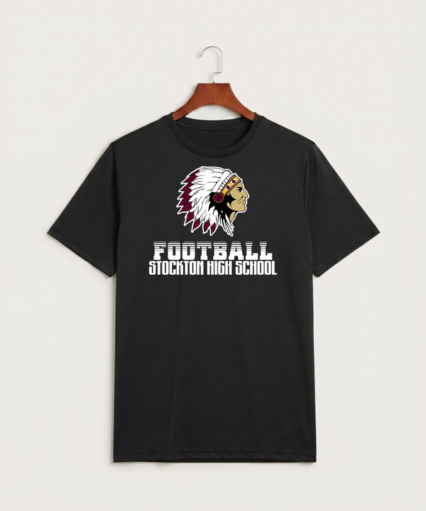 Stockton High School Football - Black Sport-Tek PosiCharge Competitor Tee. ST350