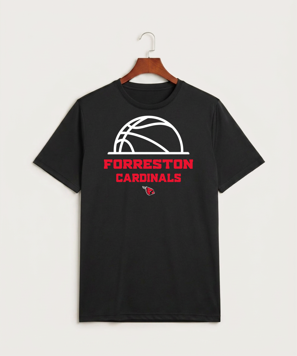 Forreston Basketball - Black Sport-Tek PosiCharge Competitor Tee. ST350