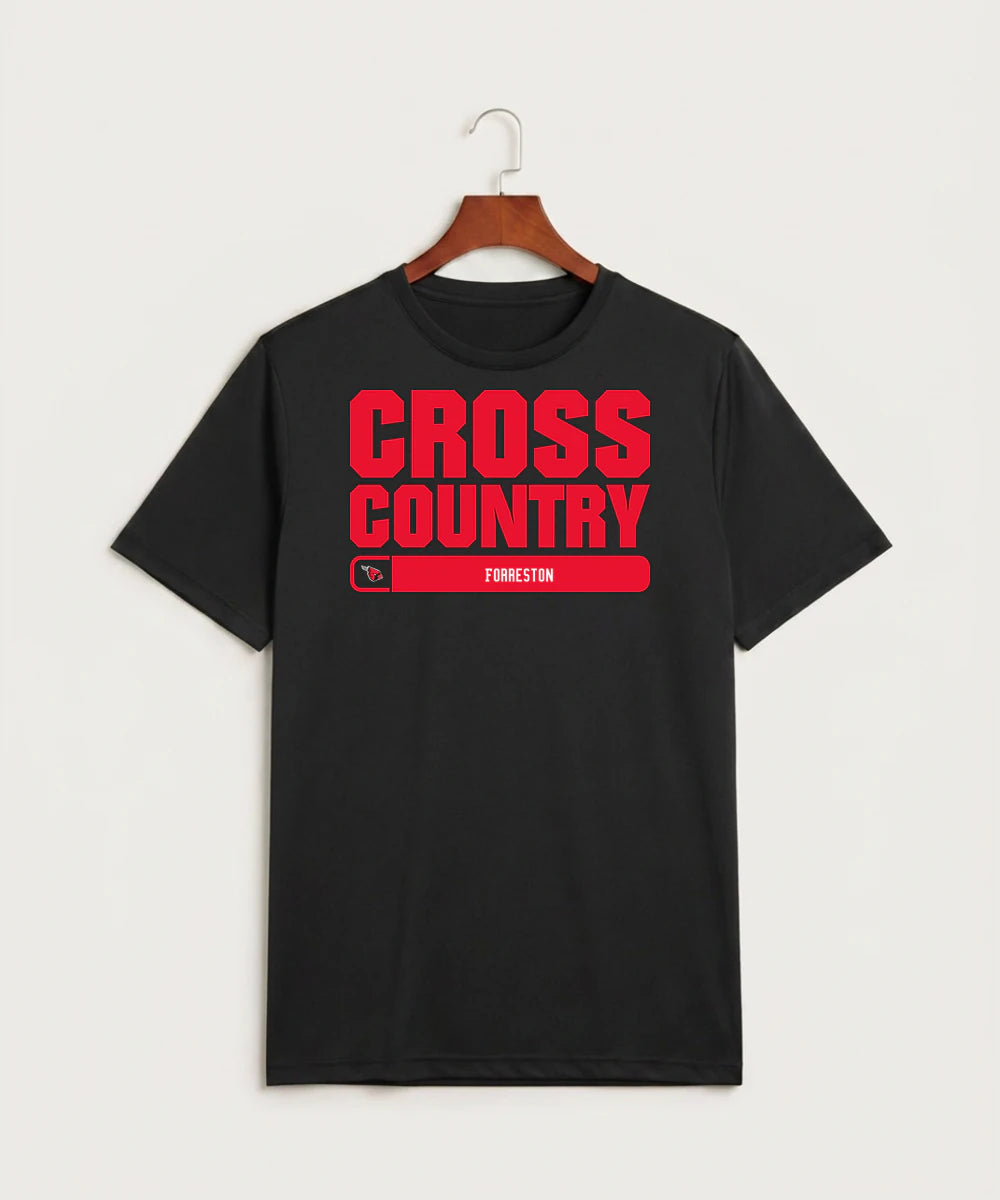 Forreston Cross Country - Black Sport-Tek PosiCharge Competitor Tee. ST350