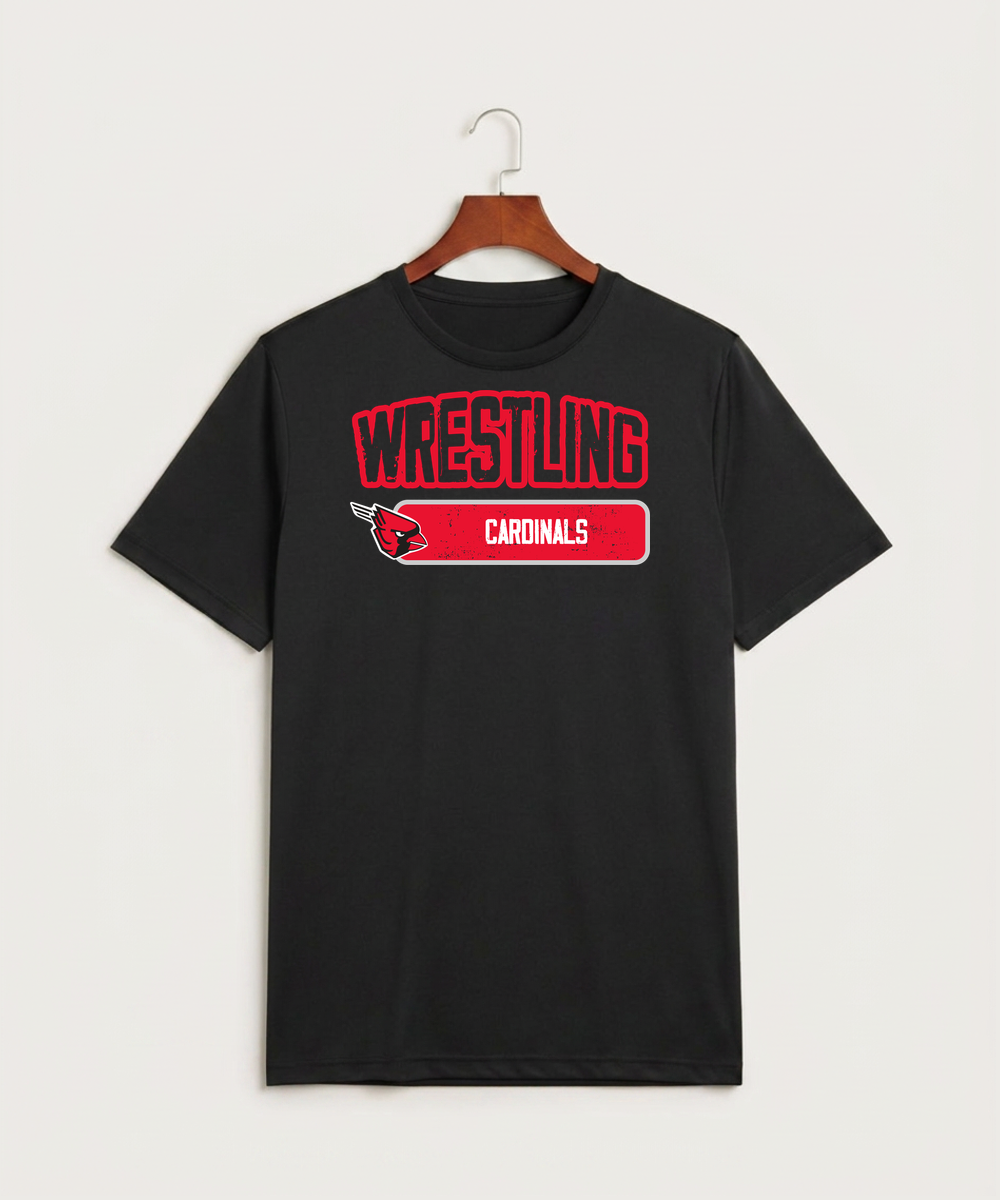 Forreston Wrestling - Black Sport-Tek PosiCharge Competitor Tee. ST350