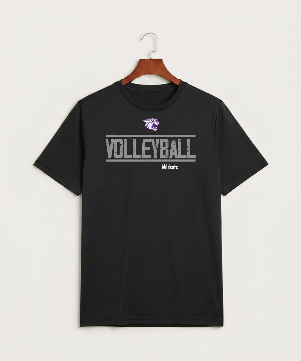 Goodhue High School Volleyball (Girls) - Black Sport-Tek PosiCharge Competitor Tee. ST350