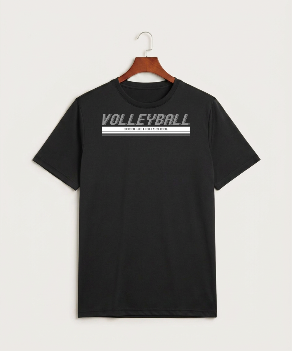 Goodhue High School Volleyball (Girls) - Black Sport-Tek PosiCharge Competitor Tee. ST350