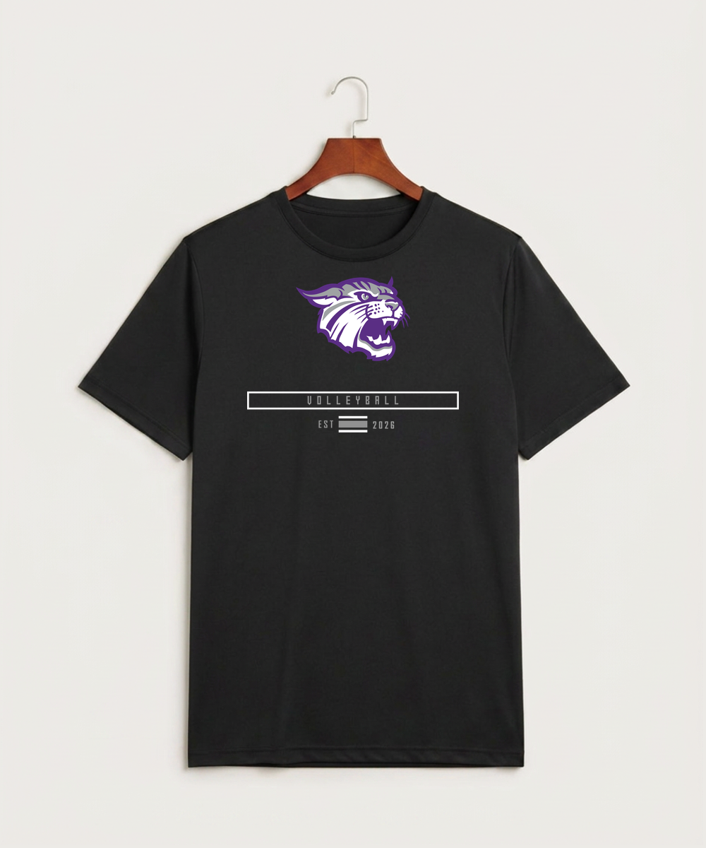 Goodhue High School Volleyball (Girls) - Black Sport-Tek PosiCharge Competitor Tee. ST350