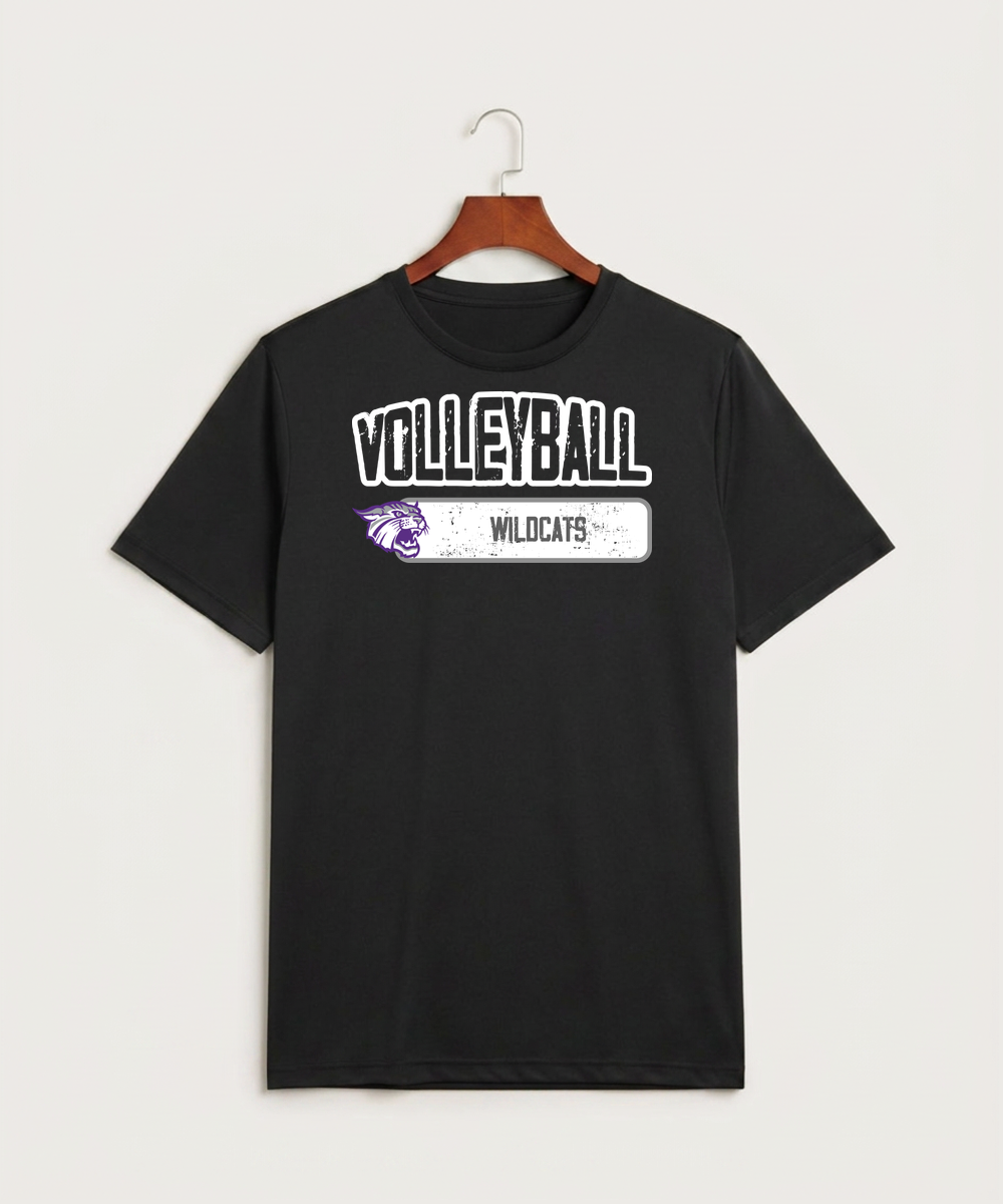 Goodhue High School Volleyball (Girls) - Black Sport-Tek PosiCharge Competitor Tee. ST350