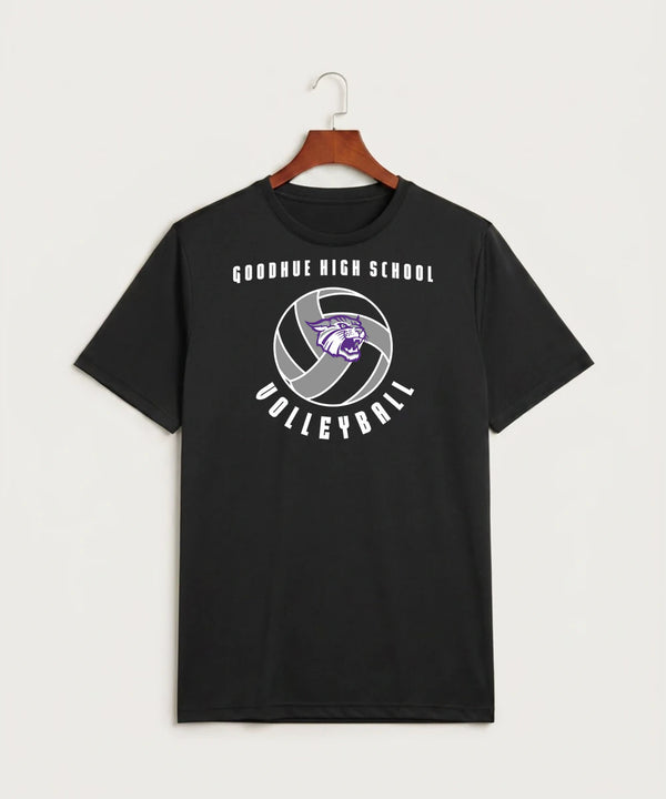 Goodhue High School Volleyball (Girls) - Black Sport-Tek PosiCharge Competitor Tee. ST350