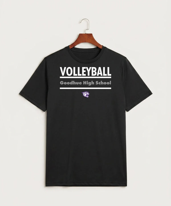 Goodhue High School Volleyball (Girls) - Black Sport-Tek PosiCharge Competitor Tee. ST350