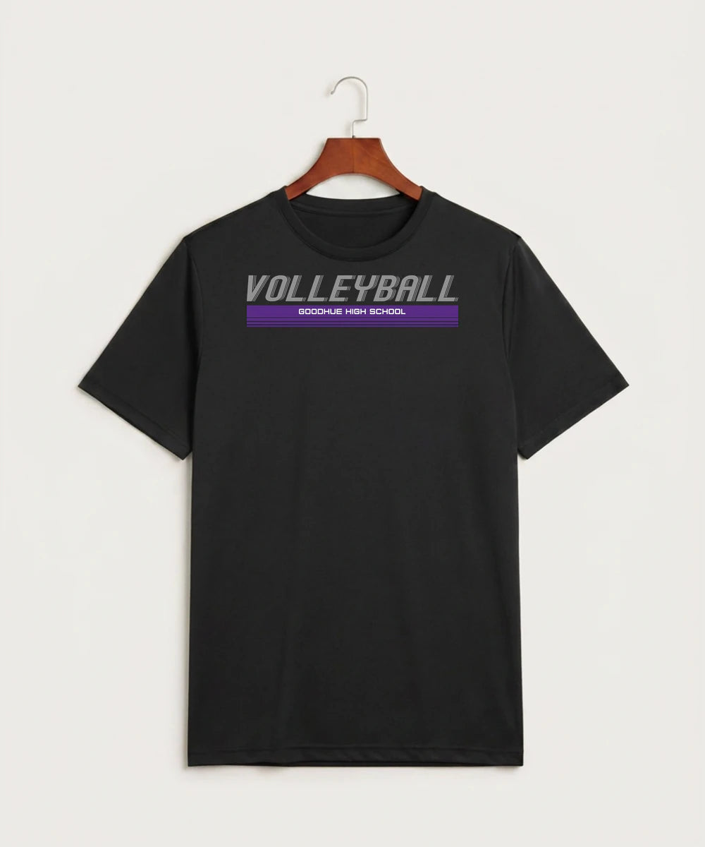 Goodhue High School Volleyball (Girls) - Black Sport-Tek PosiCharge Competitor Tee. ST350
