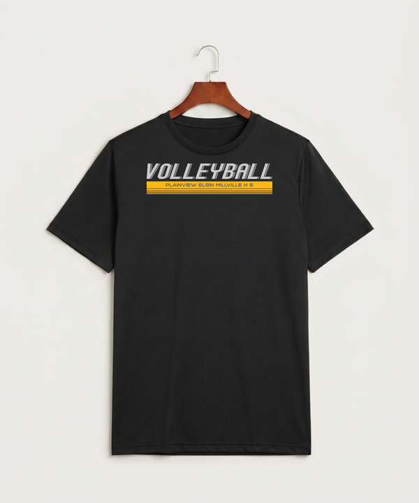 Plainview Elgin Millville H S Volleyball (Girls) - Black Sport-Tek PosiCharge Competitor Tee. ST350