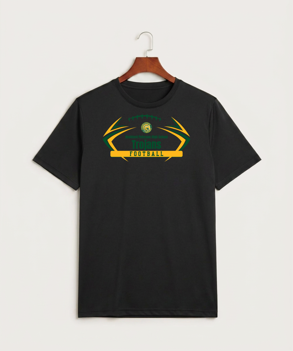 Rushford Peterson High School Football (Boys) - Black Sport-Tek PosiCharge Competitor Tee. ST350