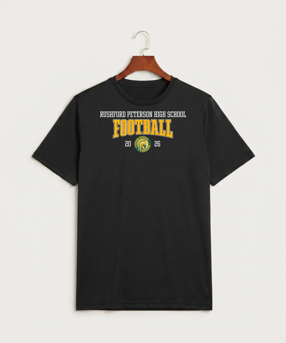 Rushford Peterson High School Football (Boys) - Black Sport-Tek PosiCharge Competitor Tee. ST350