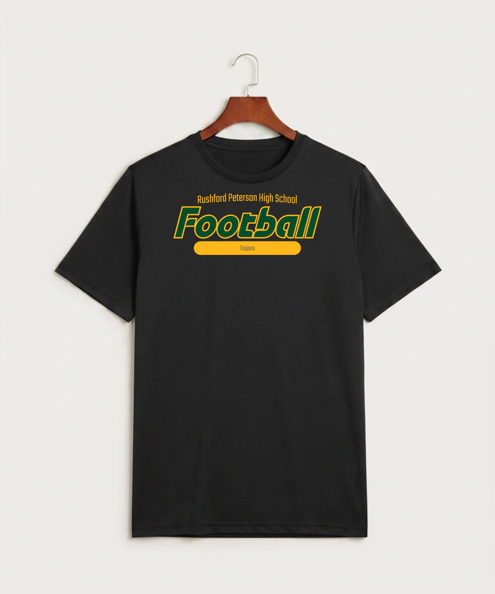 Rushford Peterson High School Football (Boys) - Black Sport-Tek PosiCharge Competitor Tee. ST350