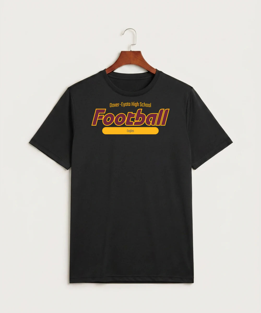 Dover-Eyota High School Football (Boys) - Black Sport-Tek PosiCharge Competitor Tee. ST350
