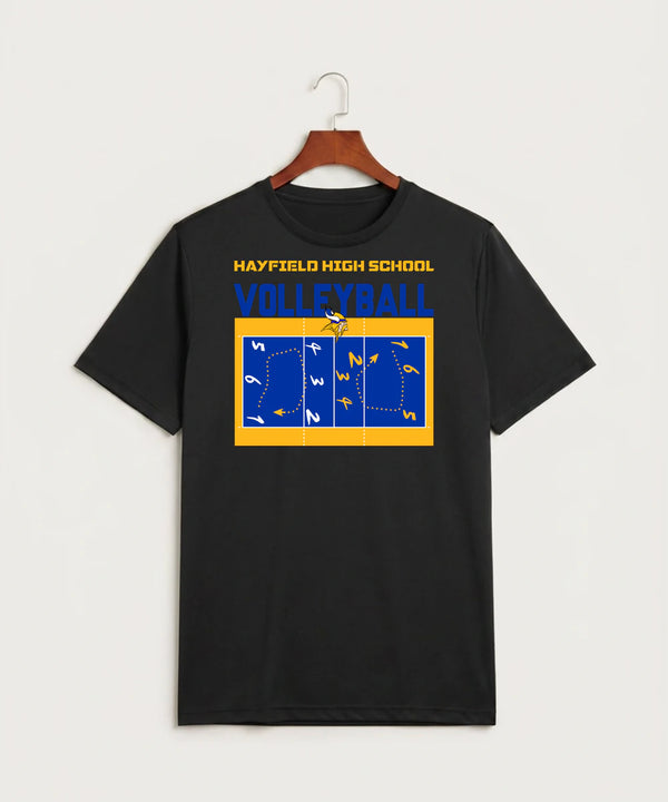 Hayfield High School Volleyball (Girls) - Black Sport-Tek PosiCharge Competitor Tee. ST350