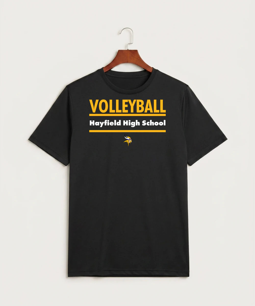 Hayfield High School Volleyball (Girls) - Black Sport-Tek PosiCharge Competitor Tee. ST350