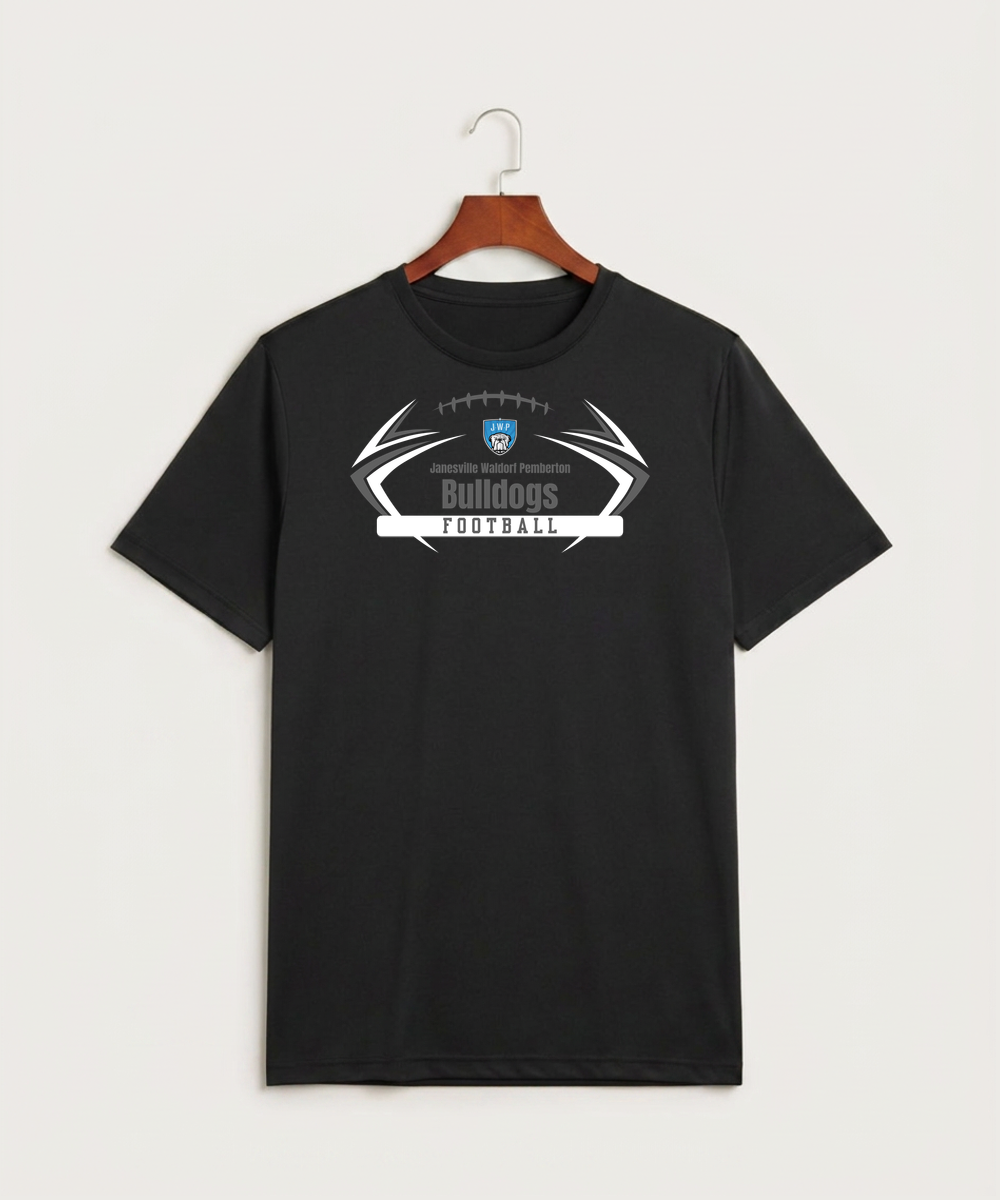Janesville Waldorf Pemberton Football (Boys) - Black Sport-Tek PosiCharge Competitor Tee. ST350