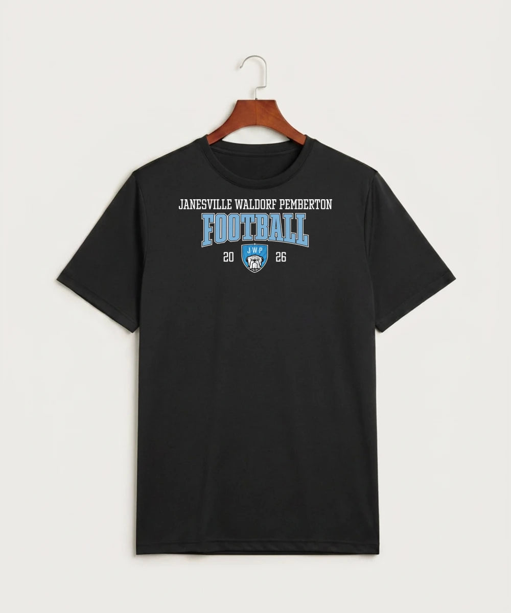 Janesville Waldorf Pemberton Football (Boys) - Black Sport-Tek PosiCharge Competitor Tee. ST350