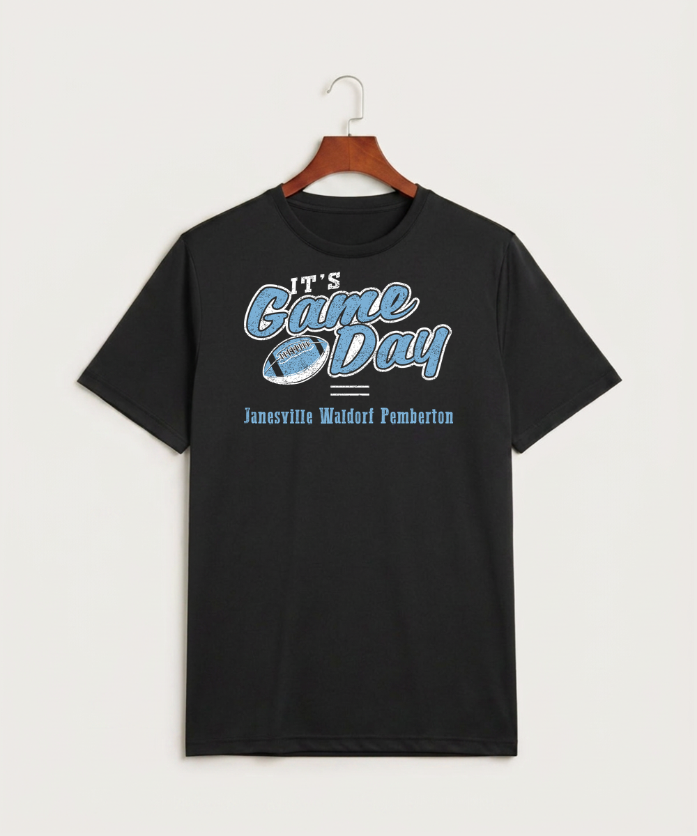 Janesville Waldorf Pemberton Football (Boys) - Black Sport-Tek PosiCharge Competitor Tee. ST350