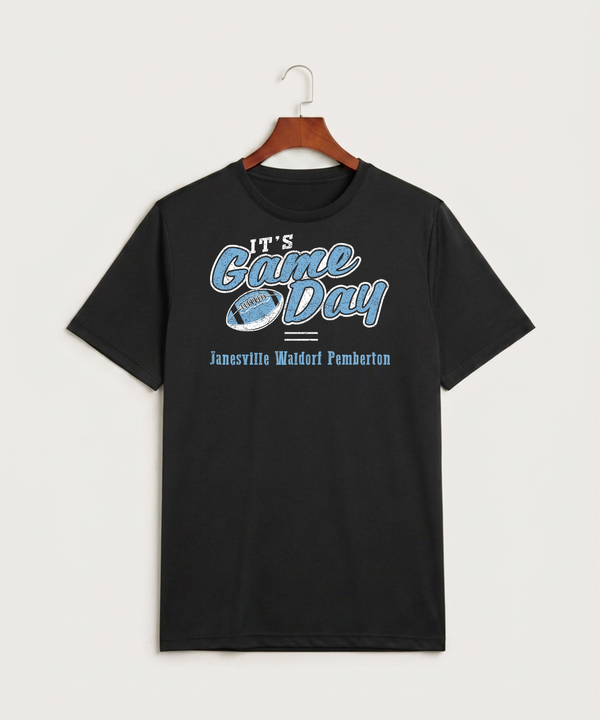 Janesville Waldorf Pemberton Football (Boys) - Black Sport-Tek PosiCharge Competitor Tee. ST350