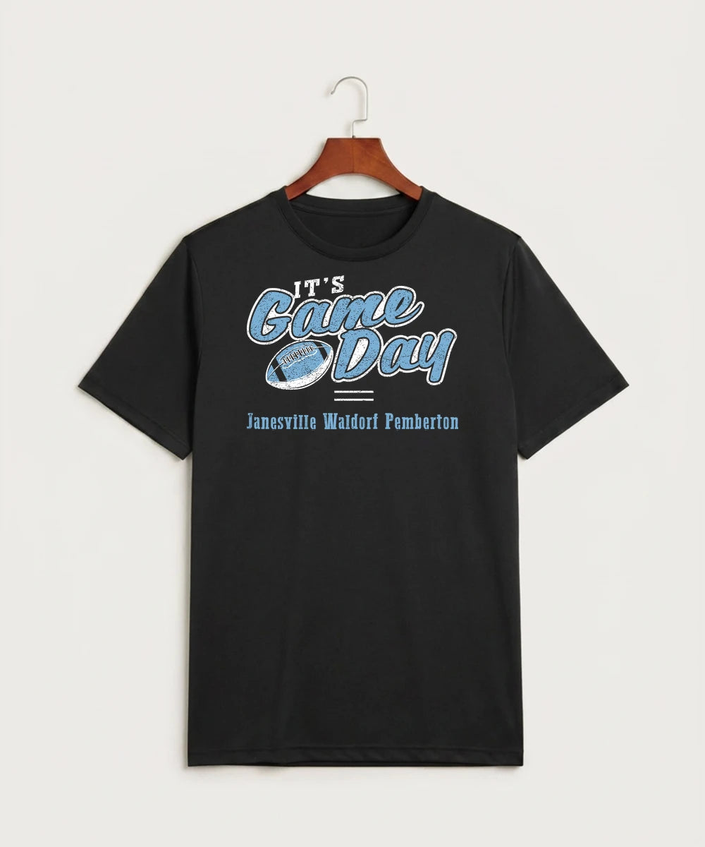 Janesville Waldorf Pemberton Football (Boys) - Black Sport-Tek PosiCharge Competitor Tee. ST350