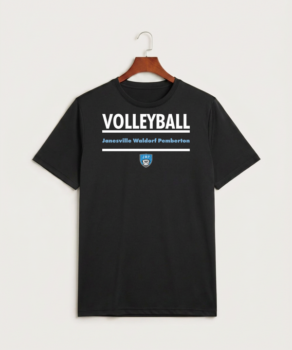 Janesville Waldorf Pemberton Volleyball (Girls) - Black Sport-Tek PosiCharge Competitor Tee. ST350