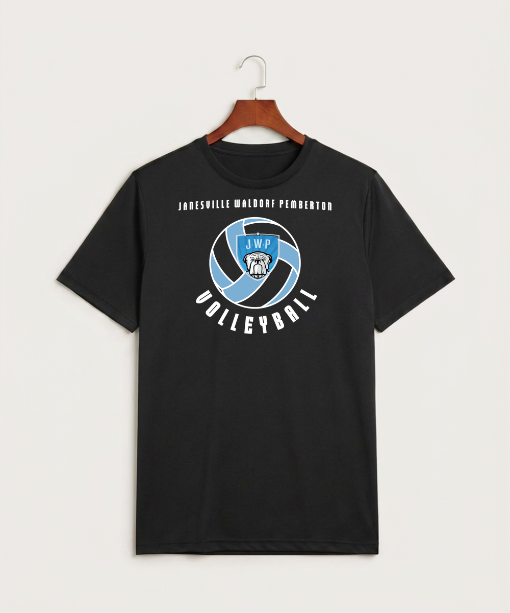 Janesville Waldorf Pemberton Volleyball (Girls) - Black Sport-Tek PosiCharge Competitor Tee. ST350