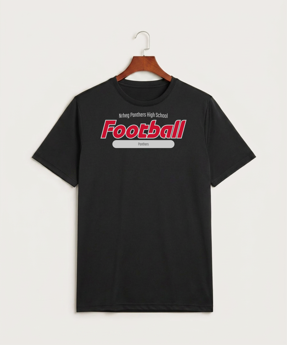 Nrheg Panthers High School Football (Boys) - Black Sport-Tek PosiCharge Competitor Tee. ST350