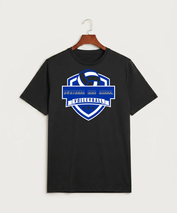 Owatonna High School Volleyball (Girls) - Black Sport-Tek PosiCharge Competitor Tee. ST350