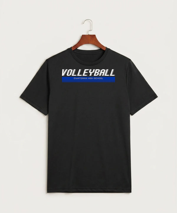 Owatonna High School Volleyball (Girls) - Black Sport-Tek PosiCharge Competitor Tee. ST350