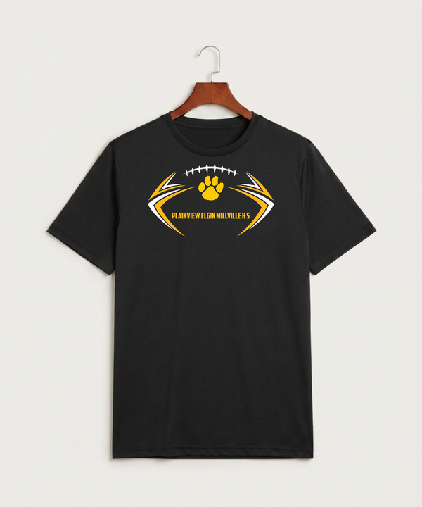 Plainview Elgin Millville H S Football (Boys) - Black Sport-Tek PosiCharge Competitor Tee. ST350