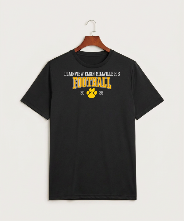 Plainview Elgin Millville H S Football (Boys) - Black Sport-Tek PosiCharge Competitor Tee. ST350