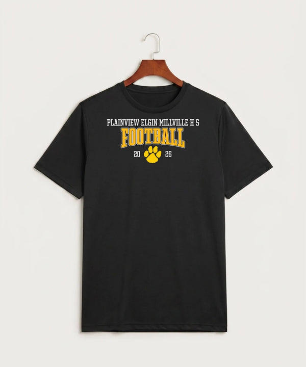 Plainview Elgin Millville H S Football (Boys) - Black Sport-Tek PosiCharge Competitor Tee. ST350