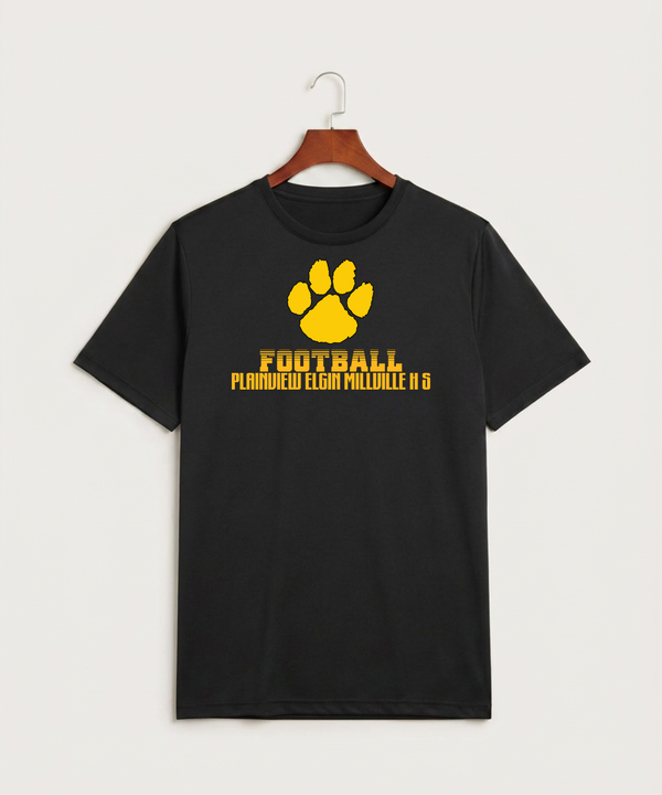 Plainview Elgin Millville H S Football (Boys) - Black Sport-Tek PosiCharge Competitor Tee. ST350