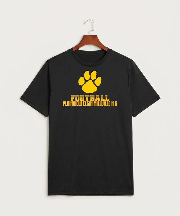 Plainview Elgin Millville H S Football (Boys) - Black Sport-Tek PosiCharge Competitor Tee. ST350