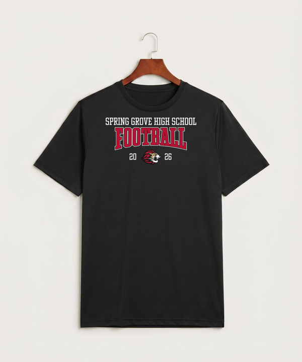 Spring Grove High School Football (Boys) - Black Sport-Tek PosiCharge Competitor Tee. ST350