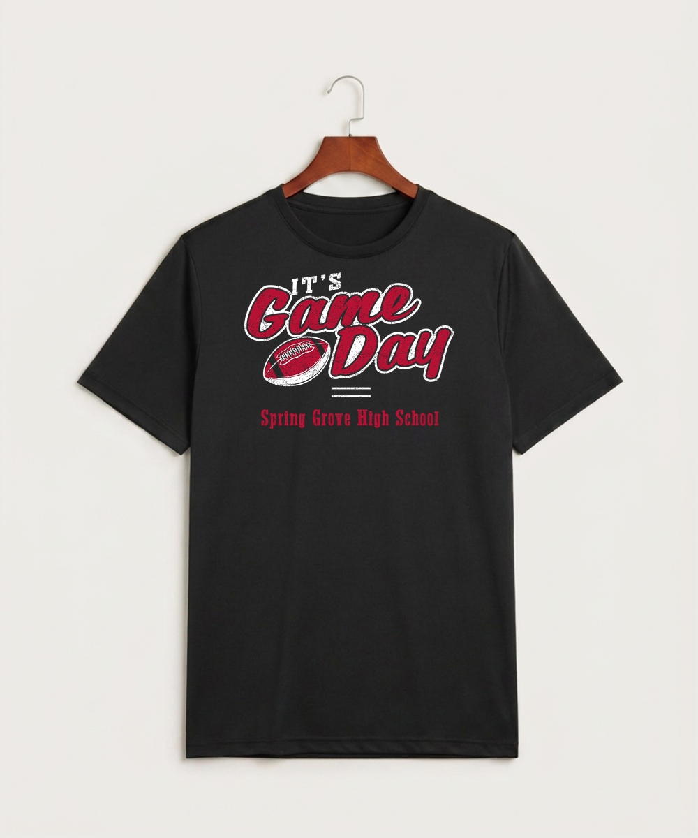 Spring Grove High School Football (Boys) - Black Sport-Tek PosiCharge Competitor Tee. ST350