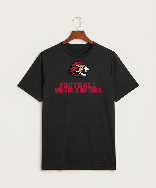 Spring Grove High School Football (Boys) - Black Sport-Tek PosiCharge Competitor Tee. ST350