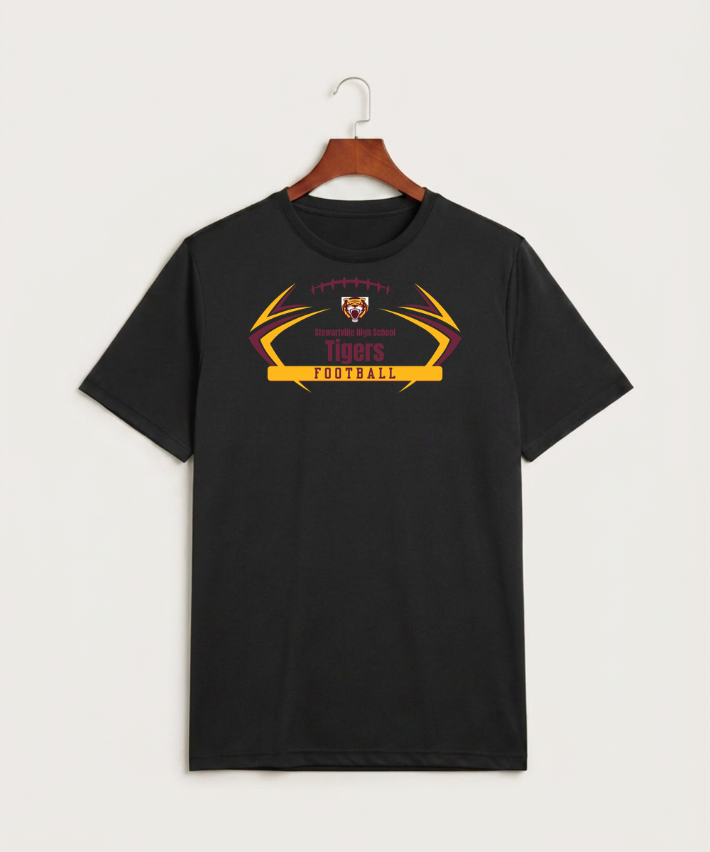 Stewartville High School Football (Boys) - Black Sport-Tek PosiCharge Competitor Tee. ST350