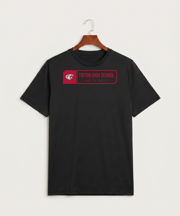 Triton High School Volleyball (Girls) - Black Sport-Tek PosiCharge Competitor Tee. ST350