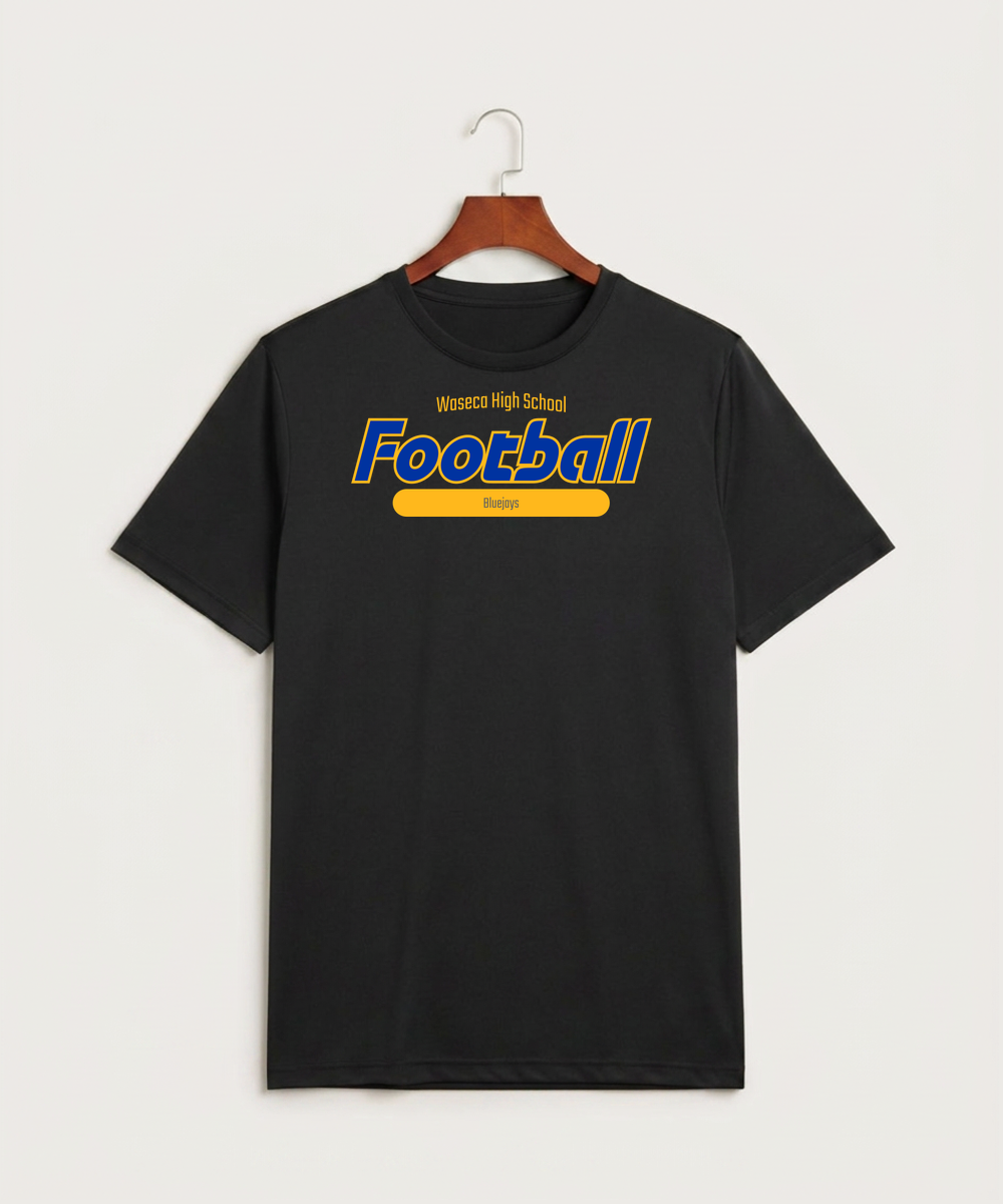 Waseca High School Football (Boys) - Black Sport-Tek PosiCharge Competitor Tee. ST350