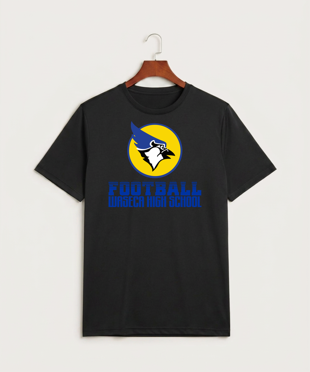 Waseca High School Football (Boys) - Black Sport-Tek PosiCharge Competitor Tee. ST350